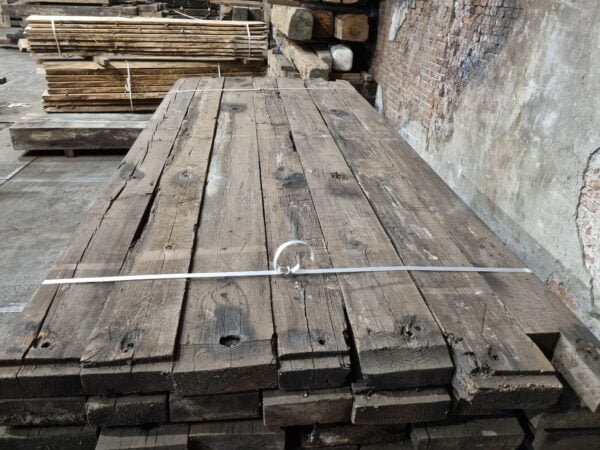 gebruikte grenen wagon planken/balken 42,5 m2 bundel 2