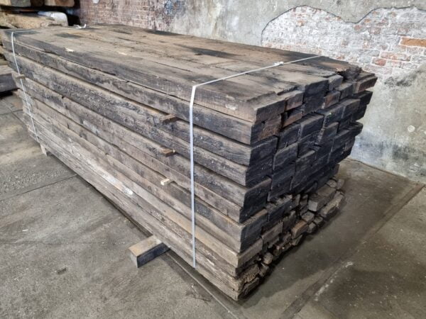 gebruikte grenen wagon planken/balken 32,5 m2 bundel 4